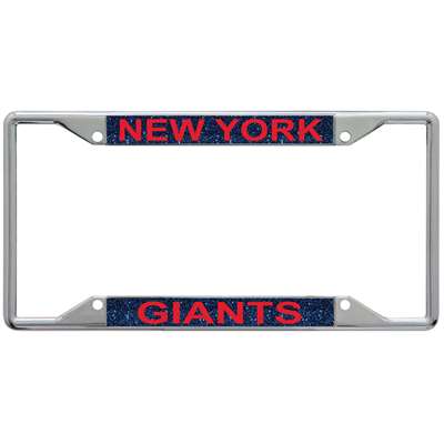 Stockdale New York Giants Glitter License Plate Frame - Black