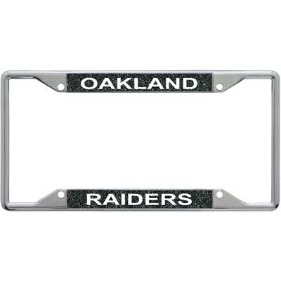Raiders License Plate Frame Raiders Football Chrome Laser Cut 