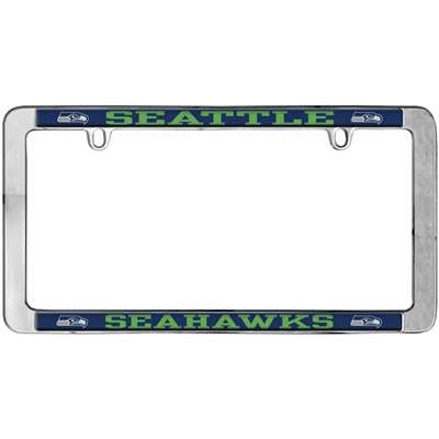 Seattle Seahawks Chrome License Plate Frame