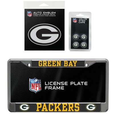 Green Bay Packers 3 Piece Automotive Fan Kit