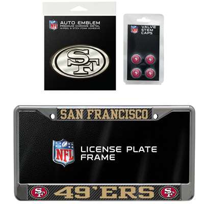 San Francisco 49ers 3 Piece Automotive Fan Kit