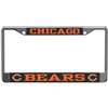 Chicago Bears Metal License Plate Frame - Carbon Fiber