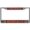 Cincinnati Bengals Metal License Plate Frame - Carbon Fiber