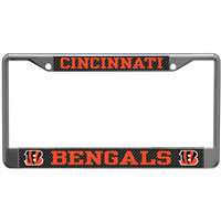 Cincinnati Bengals Metal License Plate Frame - Carbon Fiber