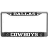 Dallas Cowboys Metal License Plate Frame - Carbon Fiber