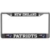 New England Patriots Metal License Plate Frame - Carbon Fiber