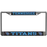 Tennessee Titans Metal License Plate Frame - Carbon Fiber