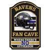 Baltimore Ravens Fan Cave Wood Sign