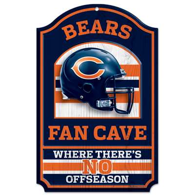 Chicago Bears Wood Flag and Sign 4 Sizes Man Cave Home 