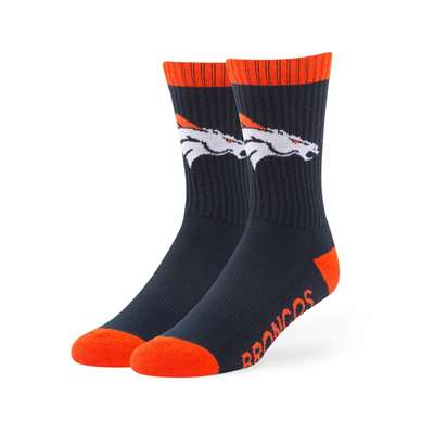 Denver Broncos 47 Brand Bolt Sport Crew Socks