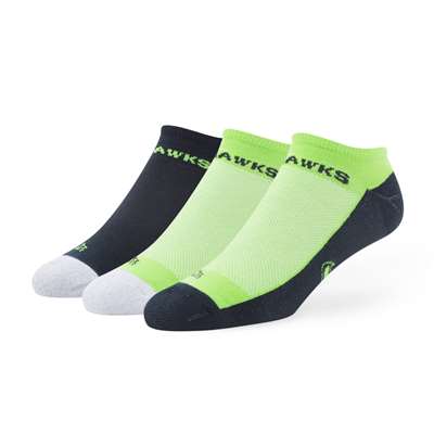 Seattle Seahawks 47 Brand Gait Motion Socks - 3 Pack