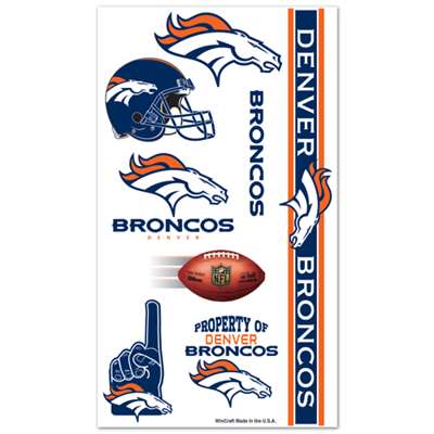 Denver Broncos Temporary Tattoos