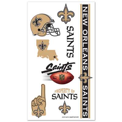 New Orleans Saints Temporary Tattoos