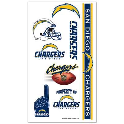 San Diego Chargers Temporary Tattoos