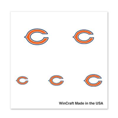 Chicago Bears Fingernail Tattoos - 4 Pack