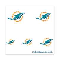 Miami Dolphins Fingernail Tattoos - 4 Pack