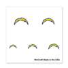 San Diego Chargers Fingernail Tattoos - 4 Pack