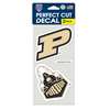 Purdue Boilermakers Perfect Cut Decal 4" x 4" - Set of 2