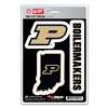 Purdue Boilermakers Decals - 3 Pack