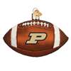 Purdue Boilermakers Glass Christmas Ornament - Football