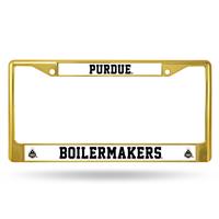 Purdue Boilermakers Team Color Chrome License Plate Frame