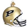 Purdue Boilermakers Glass Christmas Ornament - Football Helmet