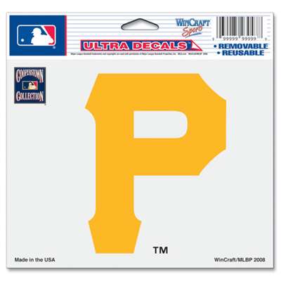 Pittspurgh Pirates Ultra decals 5" x 6" - Cooperstown Logo