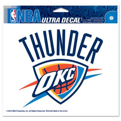 Oklahoma City Thunder Ultra decals 5" x 6"