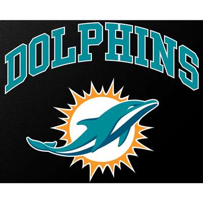 Miami Dolphins Full Color Die Cut Transfer Decal - 6" x 6"