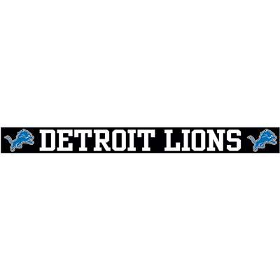 Detroit Lions Die Cut Transfer Decal Strip - White