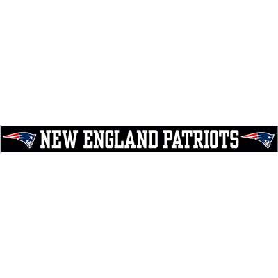 New England Patriots Die Cut Transfer Decal Strip - White