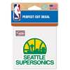 Seattle Supersonics Die Cut Decal - 4" x 4"