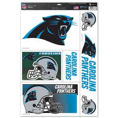 Carolina Panthers Ultra Decal Set - 11'' X 17''