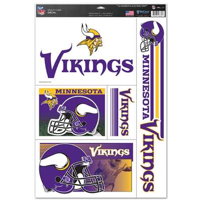 Minnesota Vikings Ultra Decal Set - 11'' X 17''