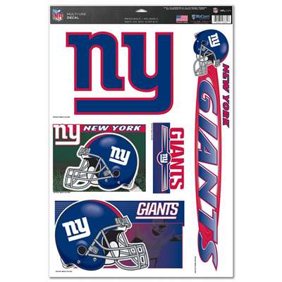 New York Giants Ultra Decal Set - 11'' X 17''