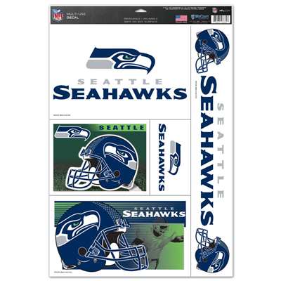 Seattle Seahawks Ultra Decal Set - 11'' X 17''