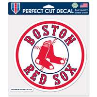 Boston Red Sox Full Color Die Cut Decal - 8" X 8"