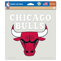 Chicago Bulls Full Color Die Cut Decal - 8" X 8"