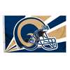 St. Louis Rams 3' x 5' Flag - Helmet