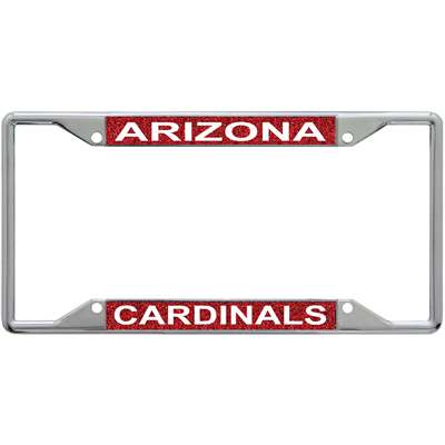 Arizona Cardinals Metal Inlaid Acrylic License Plate Frame