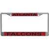 Atlanta Falcons Metal Inlaid Acrylic License Plate Frame