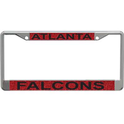 Atlanta Falcons Metal Inlaid Acrylic License Plate Frame