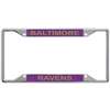 Baltimore Ravens Metal Inlaid Acrylic License Plate Frame