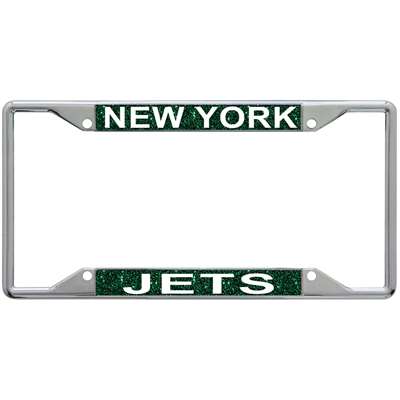 N.Y. Jets Metal Inlaid Acrylic License Plate Frame