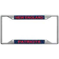 New England Patriots Metal Inlaid Acrylic License Plate Frame