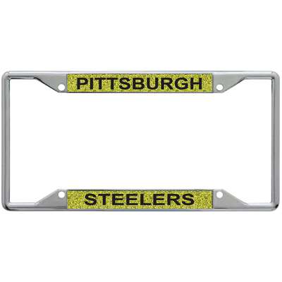 Pittsburgh Steelers Metal Inlaid Acrylic License Plate Frame