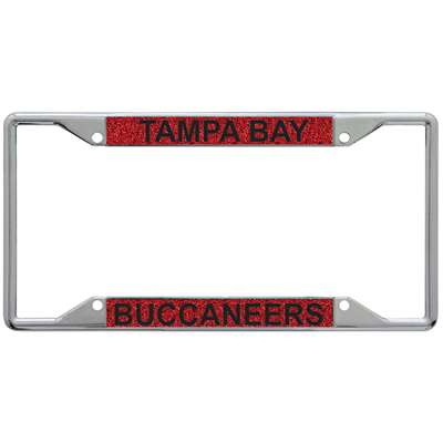 Tampa Bay Buccaneers Metal Inlaid Acrylic License Plate Frame