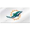 Miami Dolphins Logo Mirrored License Plate