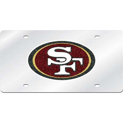 San Francisco 49ers Logo Mirrored License Plate