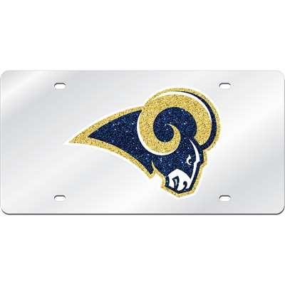 St. Louis Rams Logo Mirrored License Plate